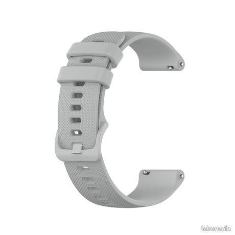 Pour Ticwatch Pro 3 Checkered Silicone Watch Band (Gray)