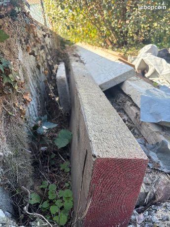 Poutre bois 6 m 10 × 30 cm très bon état