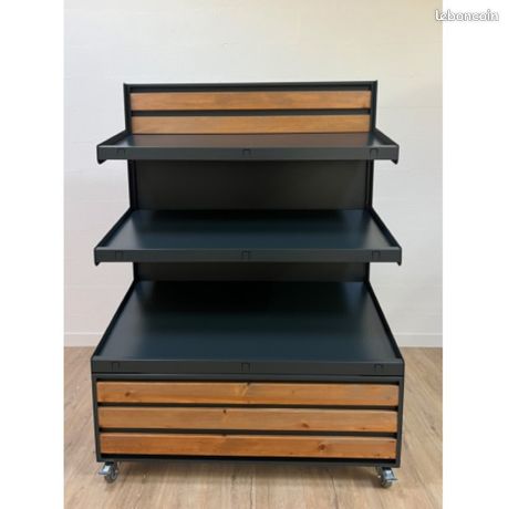 Présentoir fruits et légumes sur roulette extérieur intérieur rayonnage fruits et légumes Présentoir Primeur