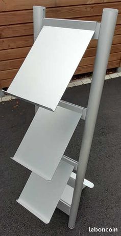 Présentoir porte documents alu