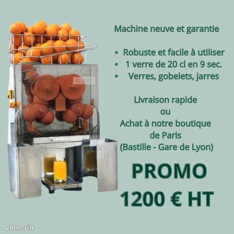 Presse orange professionnel NEUF et GARANTI – Machine a jus d orange automatique Squeezor Comptoir pour service de verres de jus frais pressé