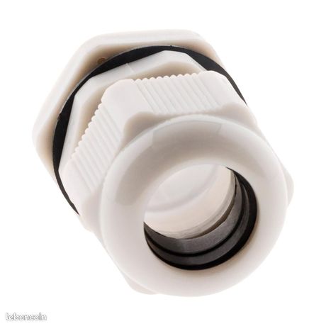 Presses-étoupes IP68 Ø20mm Blanc - Lot de 4