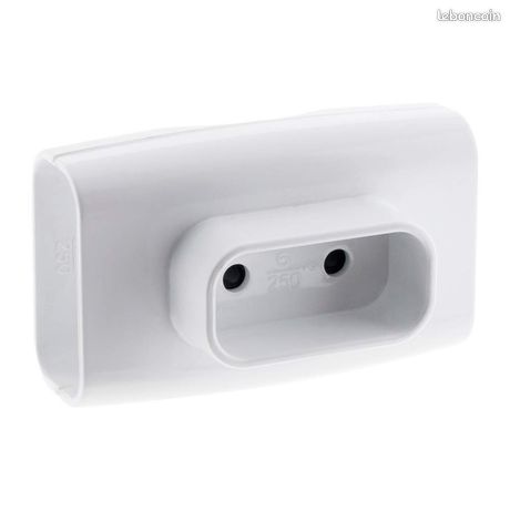 Prise Electrique Murale 2P 6A Sécurité Enfant NF