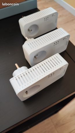 Prises cpl lot de 3 , 500 mbps