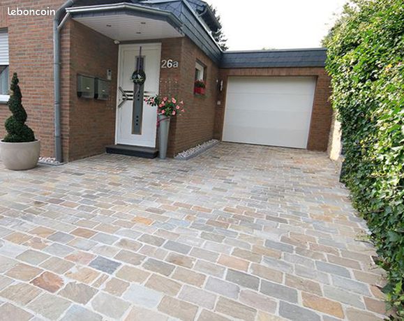 PRIX DIRECT CARRIERE Pierre naturelle en pavé de kandla mix ou grey