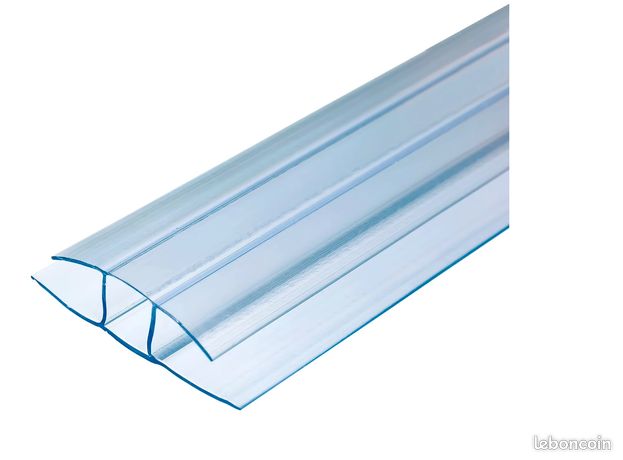 Profil H polycarbonate transparent 16 mm L.2 m