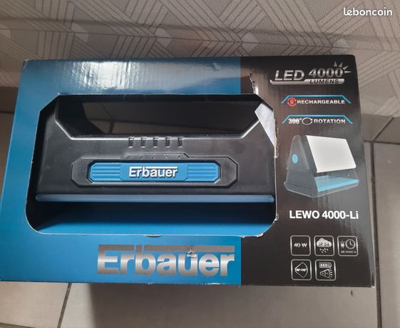 Projecteur de chantier erbauer 4000 lumens