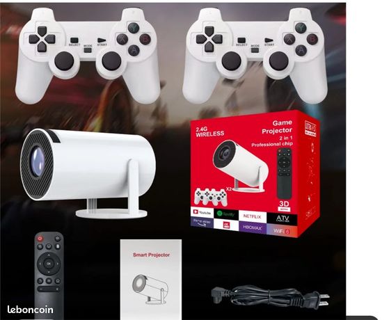 Projecteur de jeu + 2 manette intégrée