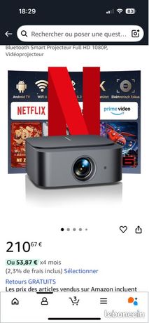 Projecteur + écran de projection