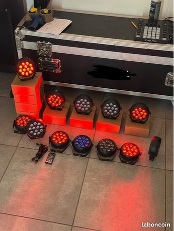 Projecteurs PAR sur batterie avec télécommande dj jeu lumière led soirée mariage
