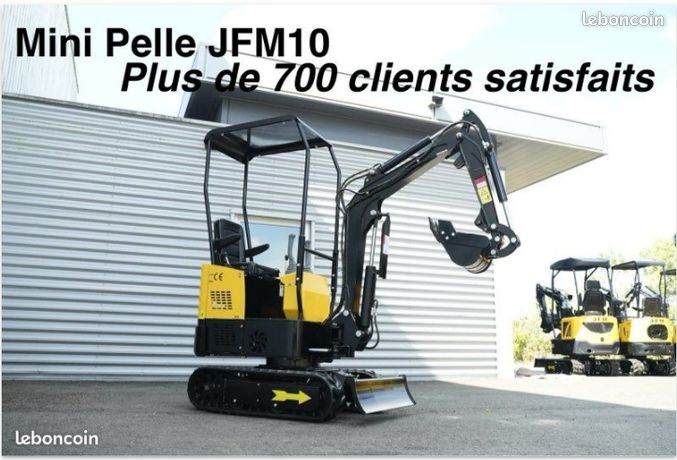 Promo 5988TTC - Mini pelle JFM10 1 tonne - Bras déporté de série