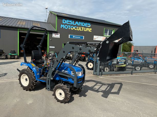 Micro Tracteur ISEKI TM3267 26cv avec Chargeur frontal GODET DROP 4en1 Inverseur Volant