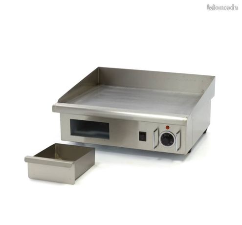 🔥 Promo – Plaque de cuisson pro chrome 230V – Format compact