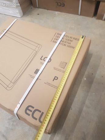 PROMORadiateur Inertie Sèche 500W ECL Écran LCD Cur Céramique