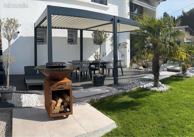 spéciale Pergola alu bioclimatique gris