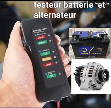 Testeur de Batterie & Alternateur rapide Auto