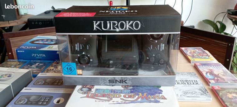 Neo Geo mini Kuroko (manette SNK 8BitDo + 40)