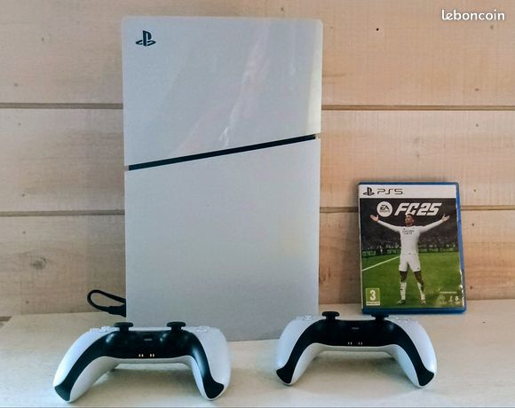 PS 5 + 2 manettes sans fils + jeu FC 25