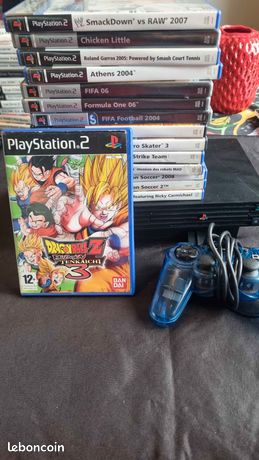 Ps2 console + 15 jeux dont Dbz Tenkaichi 3
