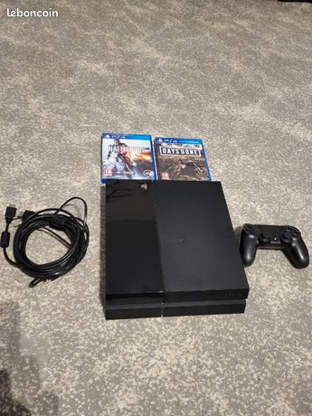 PS4 + manette + 2 jeux Days Gone / Battlefield 4 Excellent état