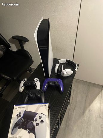 PS5 3 manette 1 EDGE CASQUE AVEC LA BOÎTE