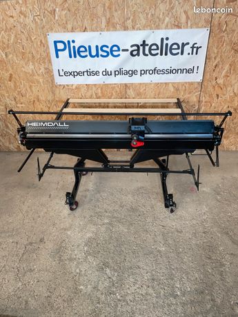 PUISSANTE Plieuse manuelle HEIMDALL URSUS 230m + Roto-Cisaille OFFERT zinc aluminium tôle etc