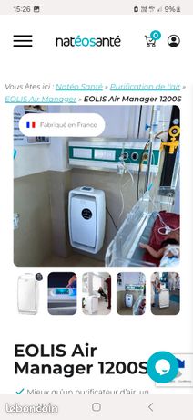 Purificateur d'air eolis 1200s