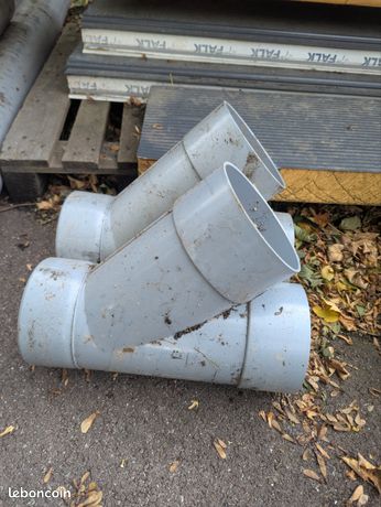 PVC évacuation 45 degré diamètre 200