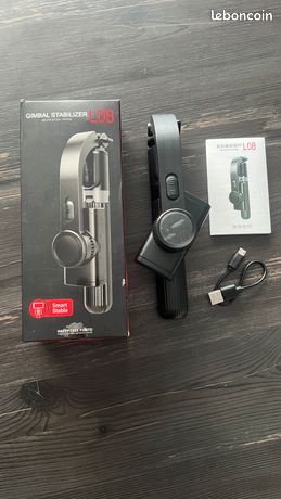 Q08 Smartphone Stabilisateur Portatif 1 Axe Téléphone Stable Selfie Trépied Avec Télécommande Gimbal