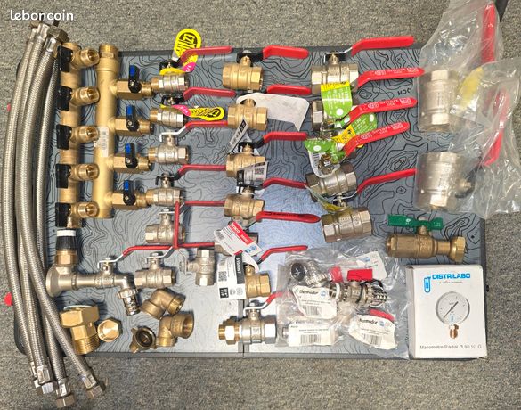 raccords, vannes, robinet plomberie
