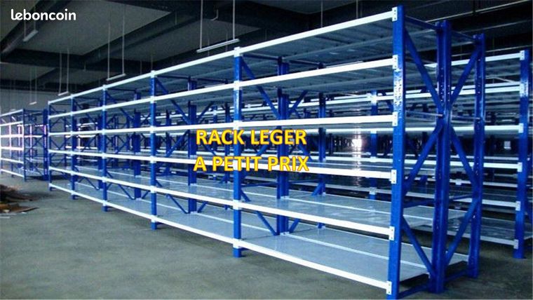 Rack leger galvanise 180Kg/Niveau Lots rayonnage