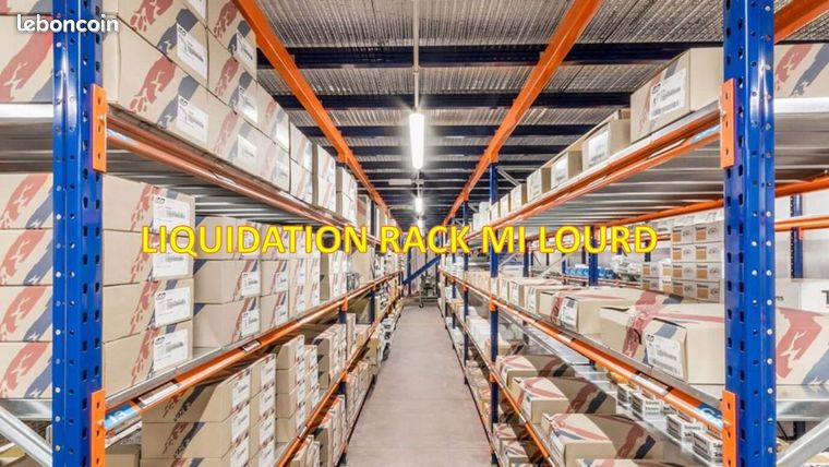 Rack mi lourd lots rayonnages