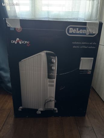 Radiateur à bain d'huile Delonghi Dragon 4 -2500w blanc trd41025 dragon