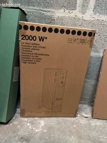 Radiateur bain dhuile 2000 W scellé