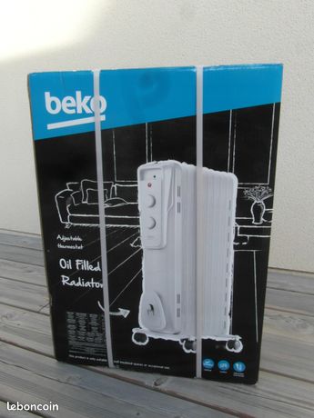 Radiateur bain d'huile Beko neuf
