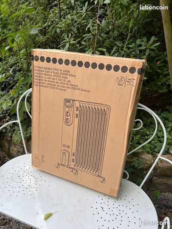 Radiateur bain d'huile blanc - 2 500 W NEUF facture et garantie 50% prix magasin