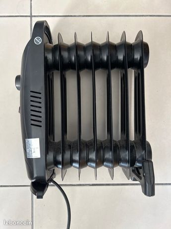 Radiateur bain dhuile noir