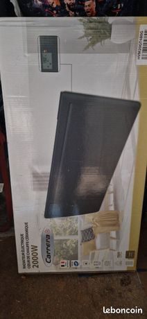 Radiateur Carrera Électrique LCD Céramique Gris Anthracite 2000W