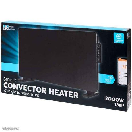 Radiateur Convecteur électrique connecté 2000W Noir