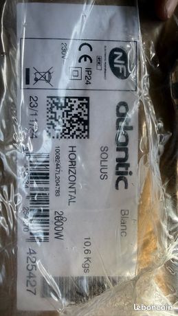 Radiateur électrique Atlantic 2000W