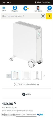 Radiateur inertie sèche 2500w