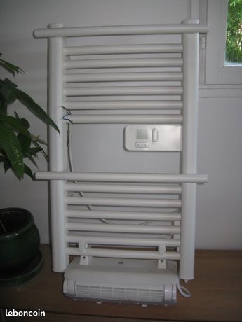 Radiateur sèche-serviettes 500 W + soufflant adapté