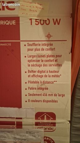 Radiateur sèche serviettes 'marque Atlantic'