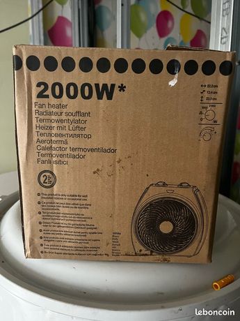 Radiateur soufflant 2000w