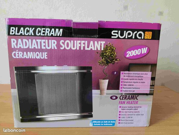 Radiateur soufflant céramique mobile 2000W