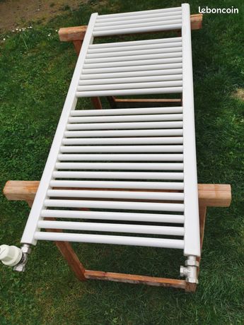 Radiateur Vertical de Salle De Bains Acier Blanc