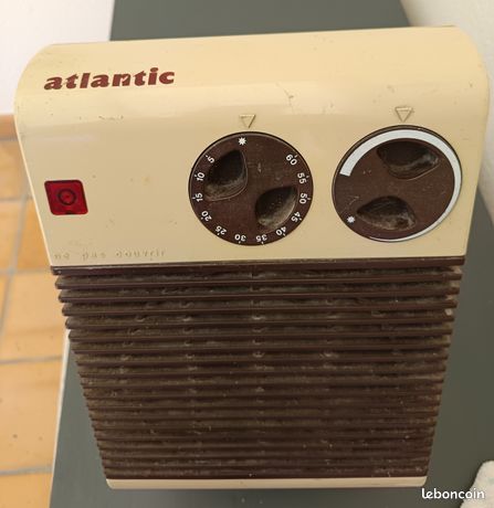 Radiateur soufflant ATLANTIC 2000 W en de fonctionnement 10 à enlever sur place région Royan
