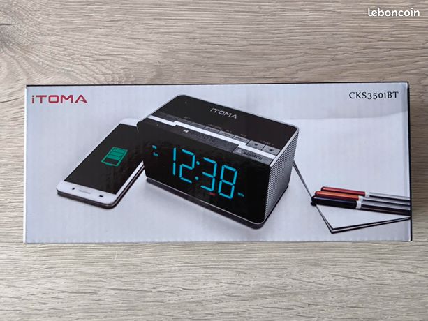 RADIO REVEIL iTOMA CKS3501BT STEREO BLUETOOTH USB NEUF