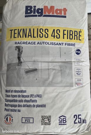 Ragréage Autolissant Teknaliss 4S Fibré
