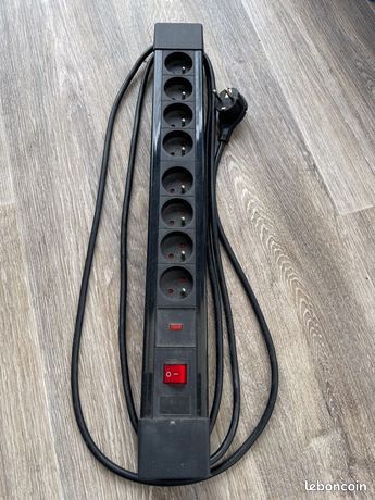 Rallonge électrique 8 ports avec interrupteur